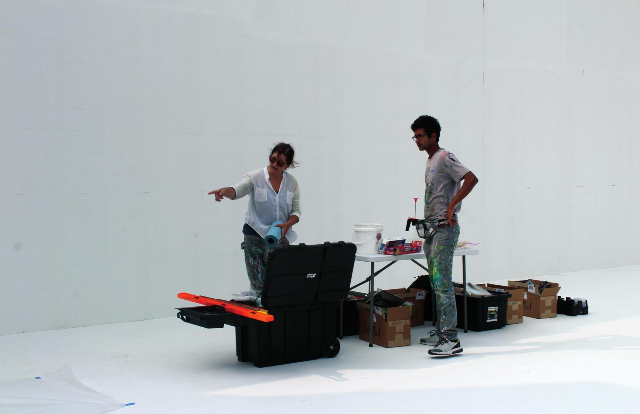 Work begins on Eufaula’s 3D mural - Eufala Indian Journal