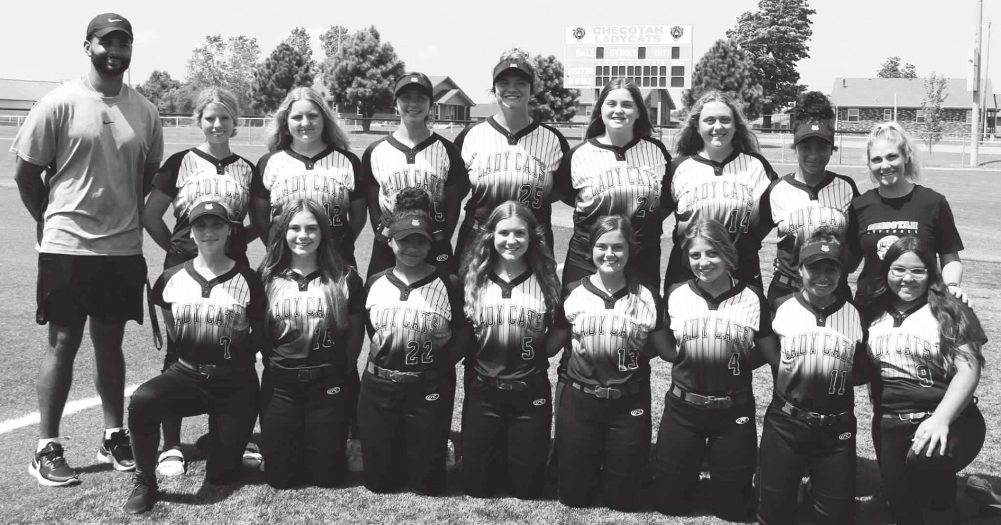 The 2021 Checotah Lady Wildcats fastpitch team gallery
