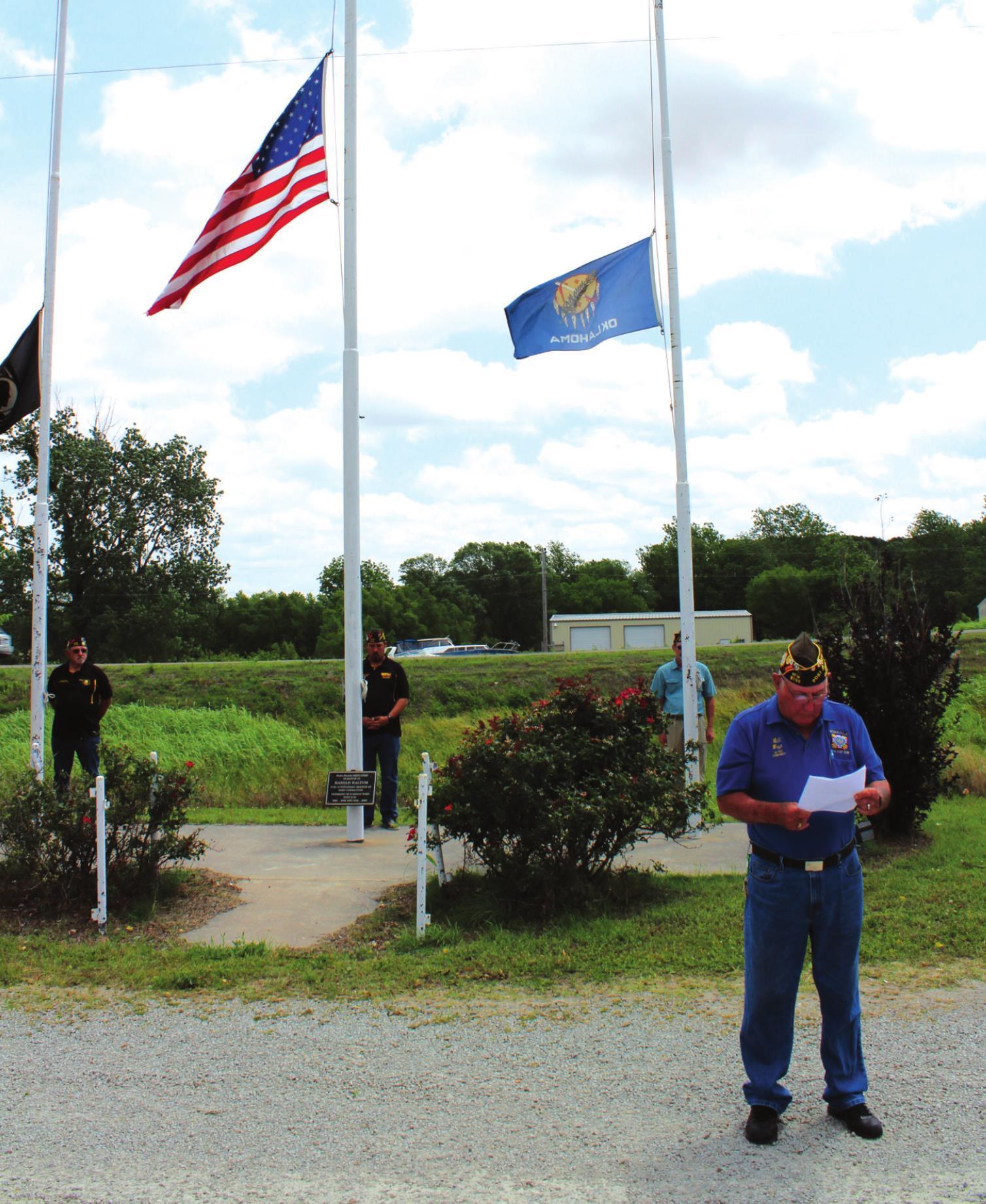 Bill Wayt, Commander of VFW Post 8798 Eufala Indian Journal