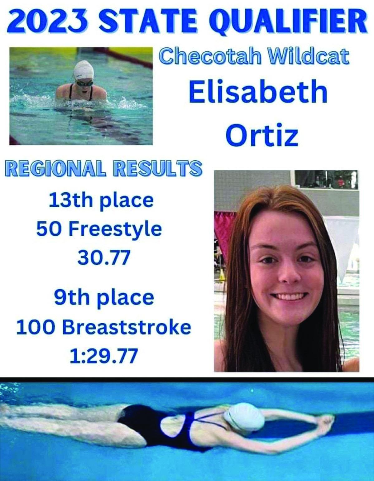 Checotah’s Ortiz qualifies for State Swim meet Eufala Indian Journal