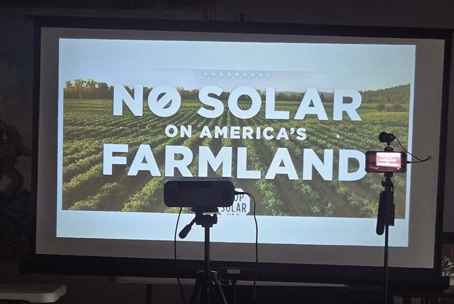 Property rights advocate gives solar-farm warning